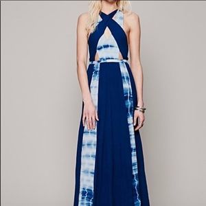 Free People Maheya tie dye maxi dress